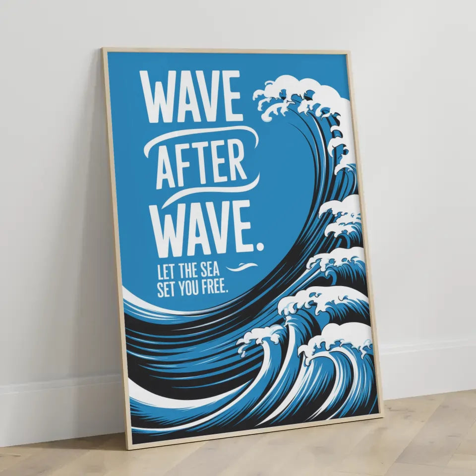 Kunstvolles Poster mit stilisierter Frauenillustration 3