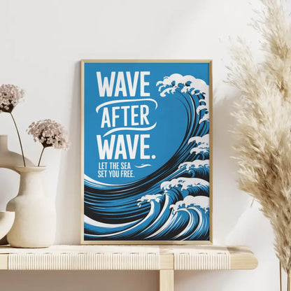 Kunstvolles Poster mit stilisierter Frauenillustration 4