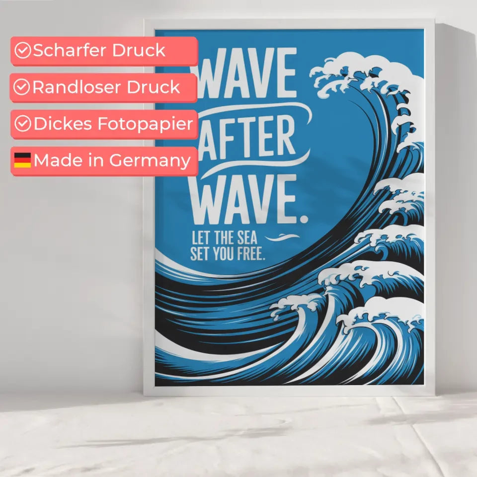 Kunstvolles Poster mit stilisierter Frauenillustration 6