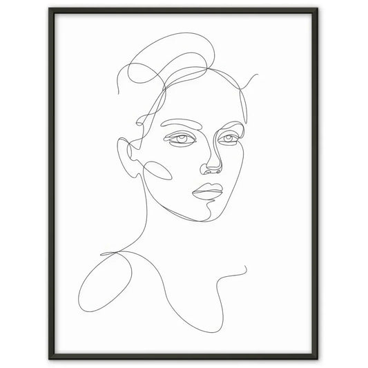 Strand-Poster einer Bikini tragenden Frau mit rosa Haaren und Surfbrett. 1