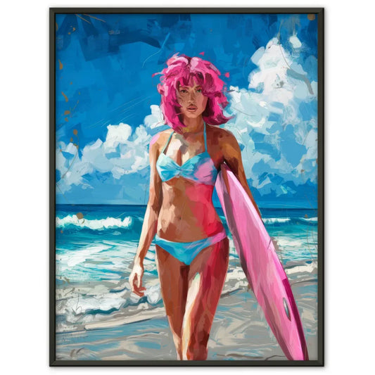 Panoramalandschaft am Gardasee mit Oldtimer - schöner Poster 1