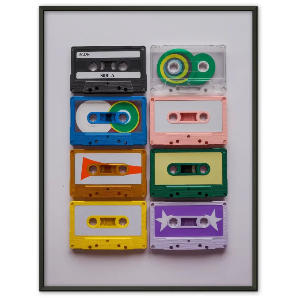 Poster mit Kalifornischem Strand, Sonnenuntergang, Palmen und Himmel 1