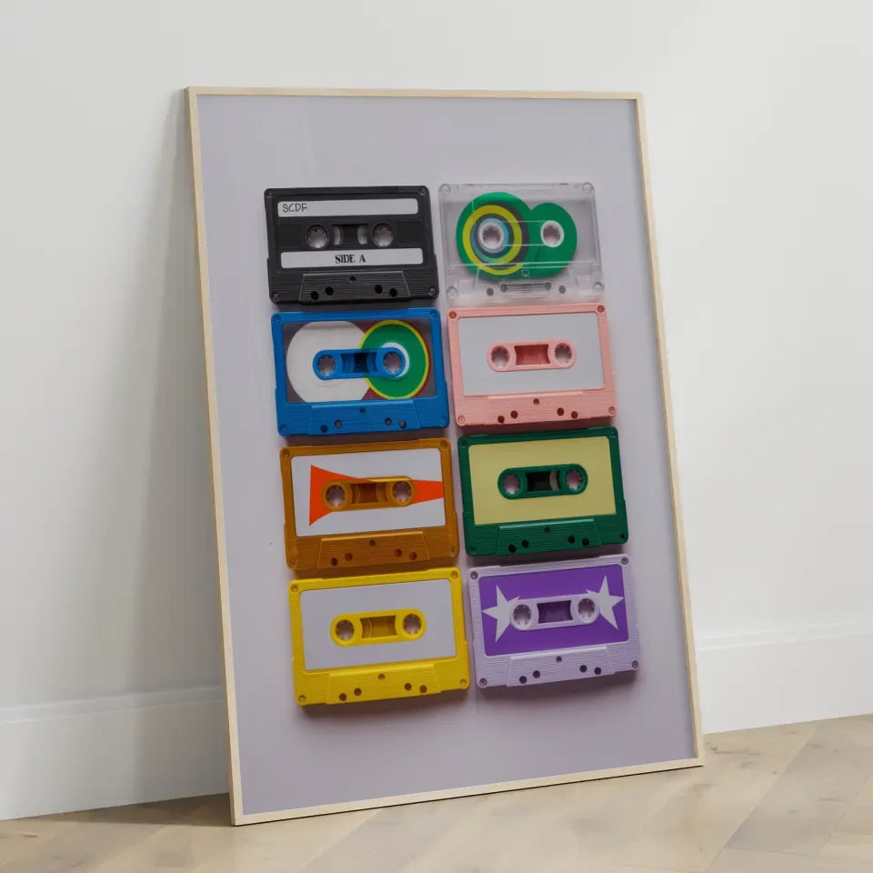 Poster mit Kalifornischem Strand, Sonnenuntergang, Palmen und Himmel 3