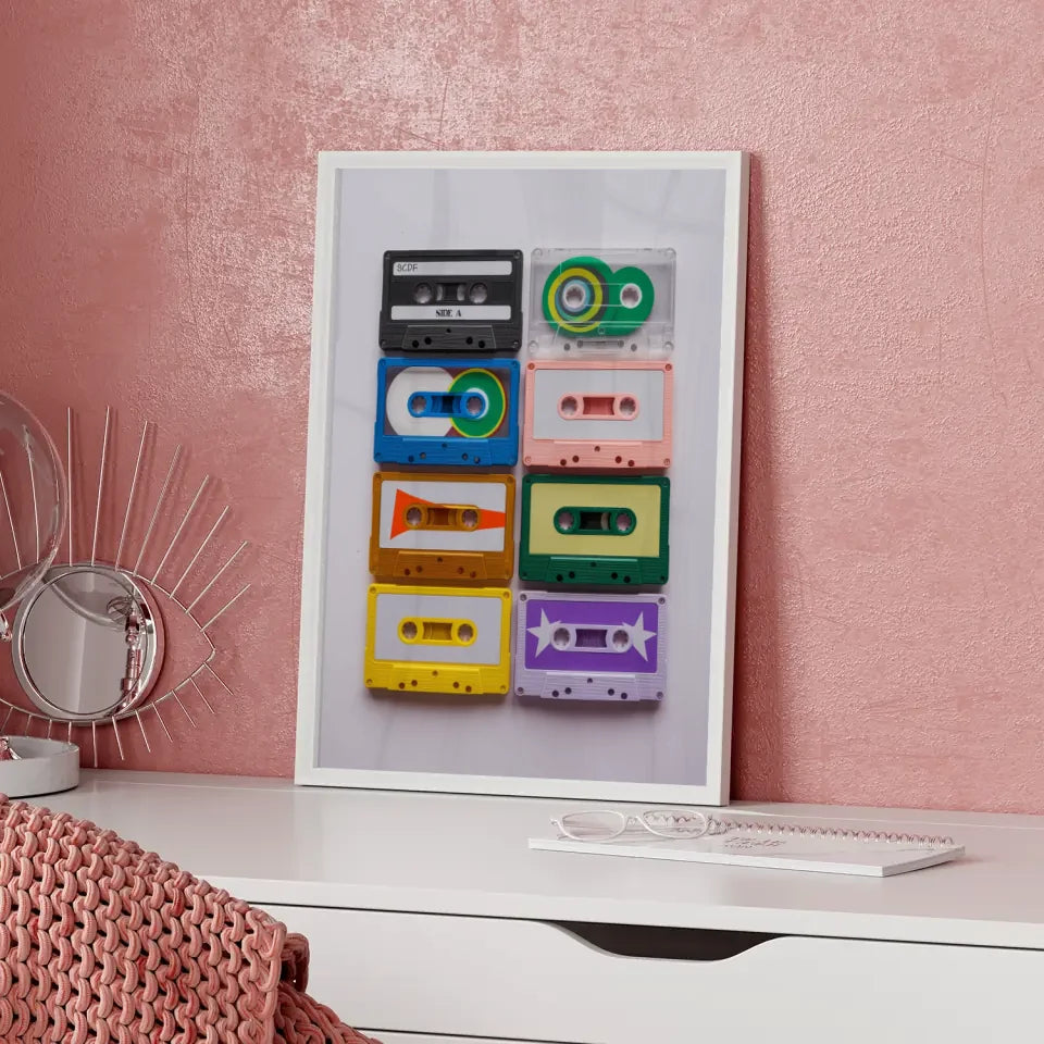 Poster mit Kalifornischem Strand, Sonnenuntergang, Palmen und Himmel 5