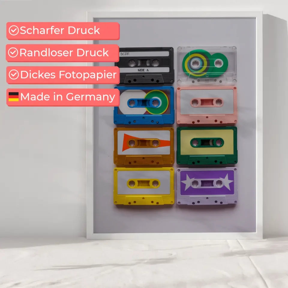 Poster mit Kalifornischem Strand, Sonnenuntergang, Palmen und Himmel 6