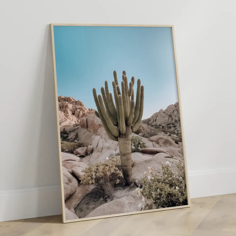 Ätherisches Blattposter in Grüntönen für eine natürliche Raumgestaltung 3