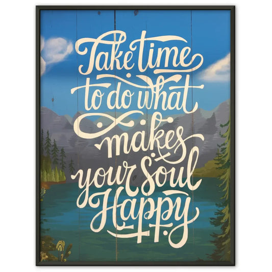 Pastellfarbenes Poster mit rosa Bus, Surfbrettern und Palmen am Strand 1