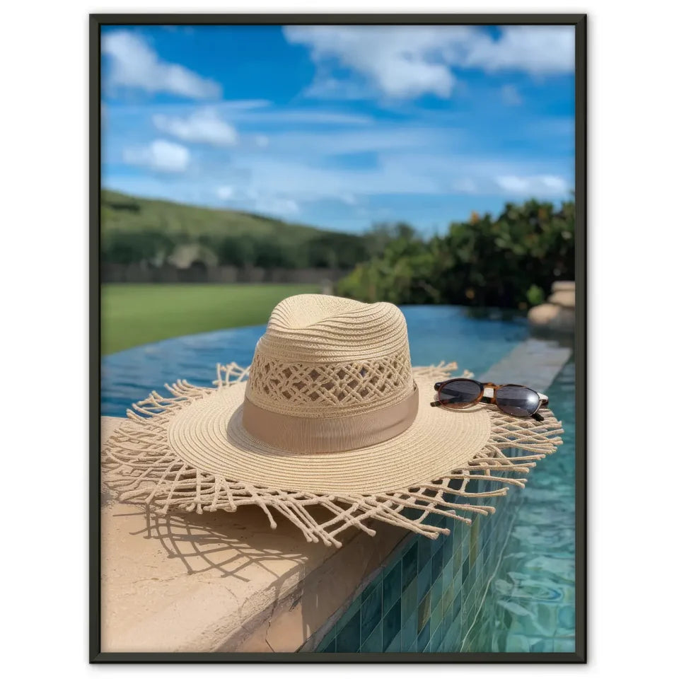 Küstenlandschaft-Poster mit Wasserfall und Klippen 1