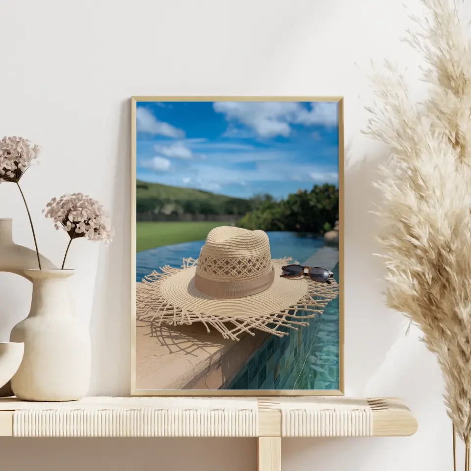 Küstenlandschaft-Poster mit Wasserfall und Klippen 4