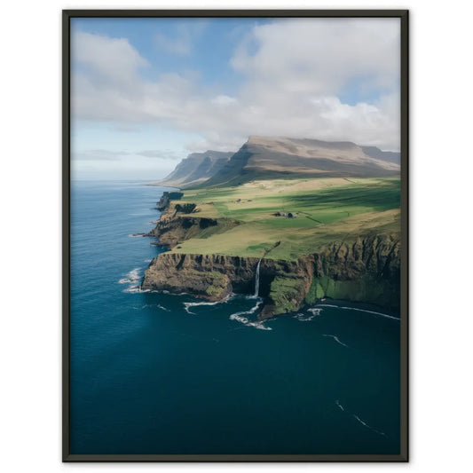 Landschafts Poster mit türkisem Wasser und faszinierender Wolkenformation 1