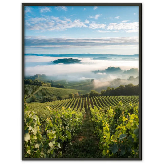 Berglandschaft Poster mit schneebedeckten Gipfeln und türkisblauem See 1