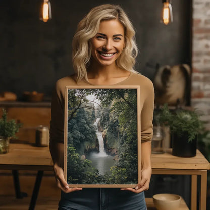Wunderschönes Wasserfall-Poster in außergewöhnlicher Felslandschaft 2