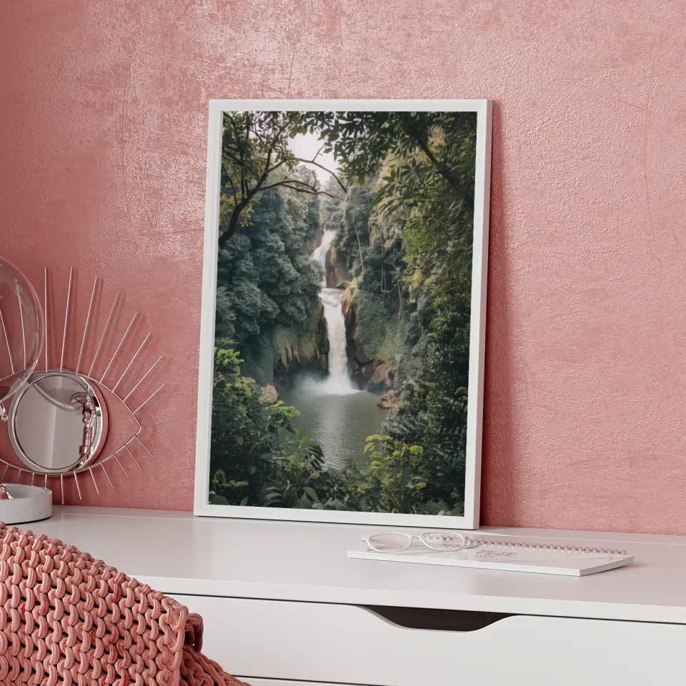 Wunderschönes Wasserfall-Poster in außergewöhnlicher Felslandschaft 5