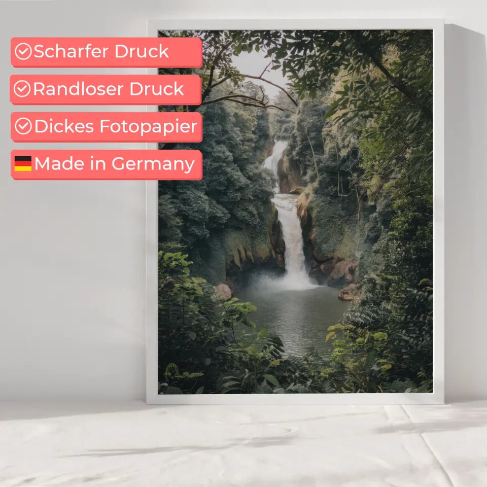 Wunderschönes Wasserfall-Poster in außergewöhnlicher Felslandschaft 6