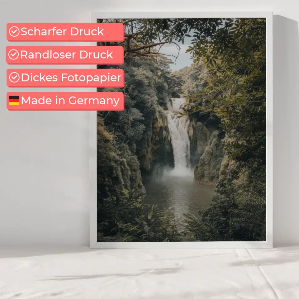 Wunderschönes Wasserfall-Poster in außergewöhnlicher Felslandschaft 6