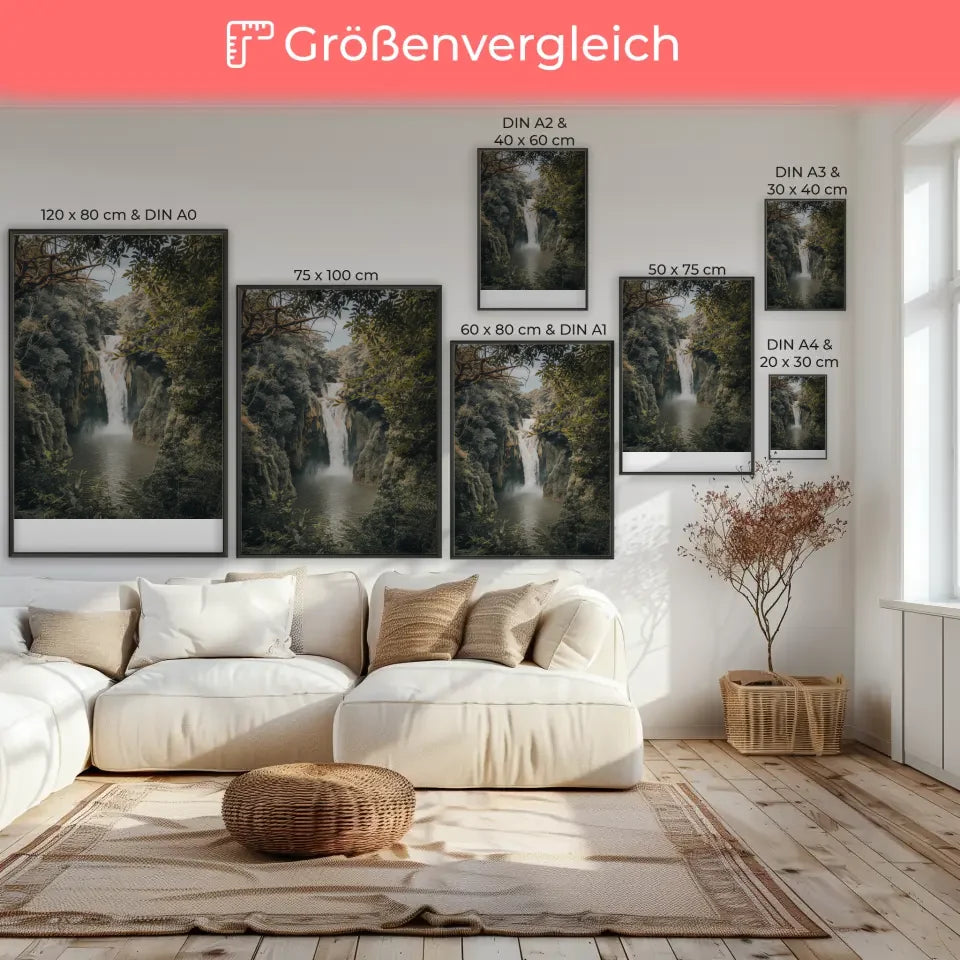 Wunderschönes Wasserfall-Poster in außergewöhnlicher Felslandschaft 7