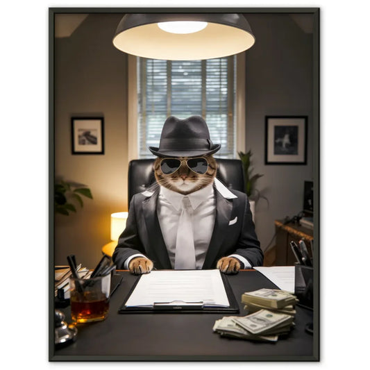 Humorvolles Vintage-Poster: Katze schaut an, kackst du gerade? 1