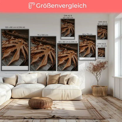 Minimalistisches Poster mit geometrischen Formen in Beige und Schwarz