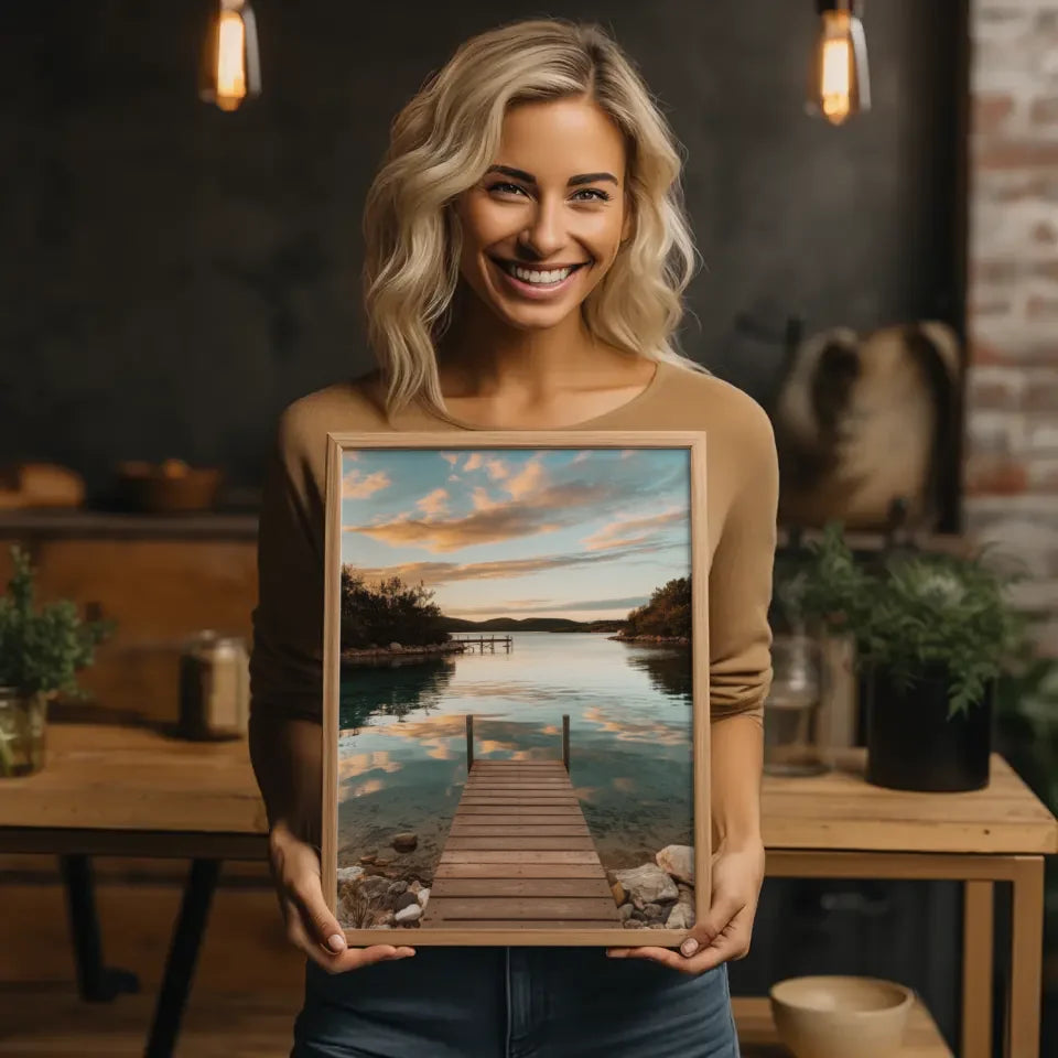Romantische Gardasee-Landschaft mit Oldtimer auf Panoramastraße 2