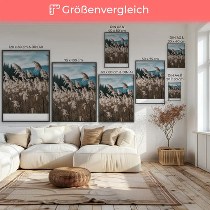 Frischer Orangen Poster für fröhliche Wohnakzente im modernen Stil