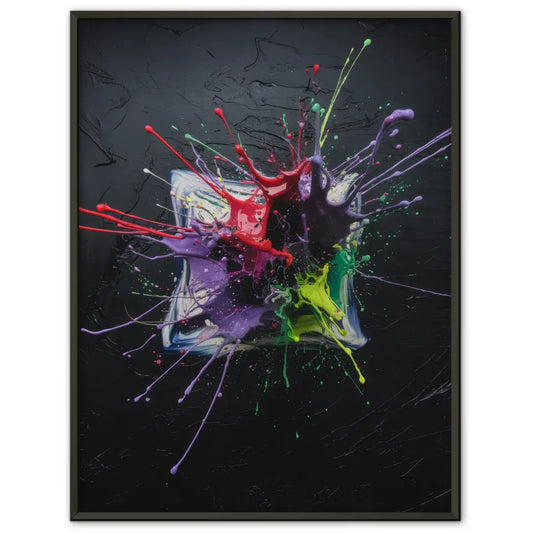 Magische Landschaft mit kristallklarem See und Bergen – Poster 1