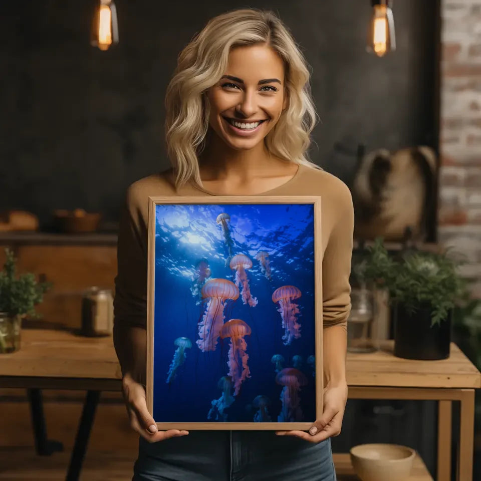 Idyllische Wanddekoration mit schöner europäischer Straßenszene Poster 2