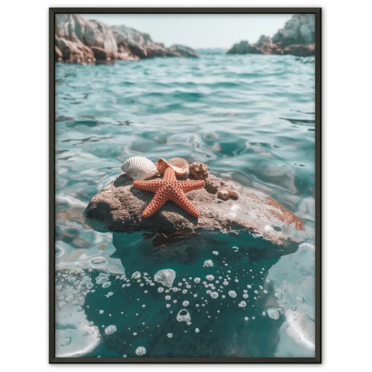 Poster eines Sonnenaufgangs am See für charmante Naturdekoration 1