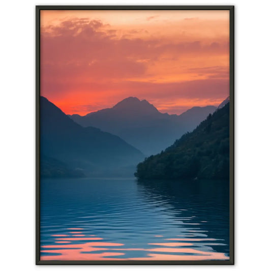 Poster Sonnenaufgang am See für eine bezaubernde Naturdekoration