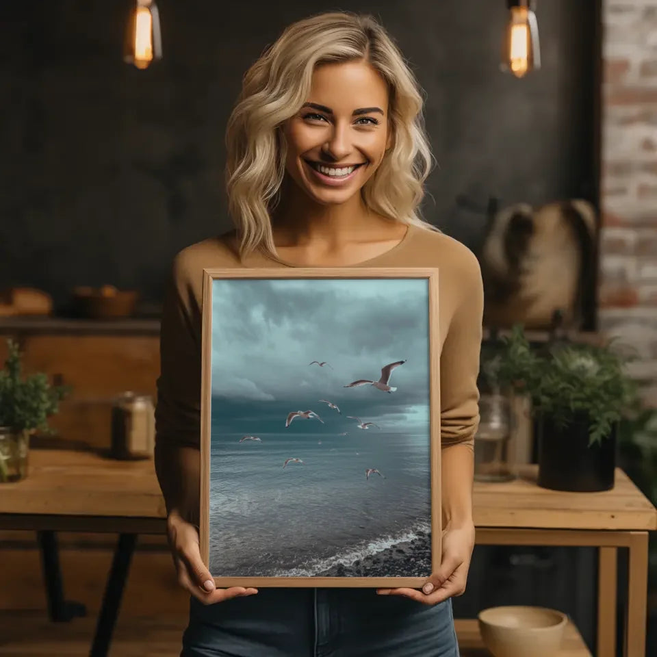 Sonnenblumenfeld-Kunstwerk im goldenen Sonnenuntergang für einladende Räume 2