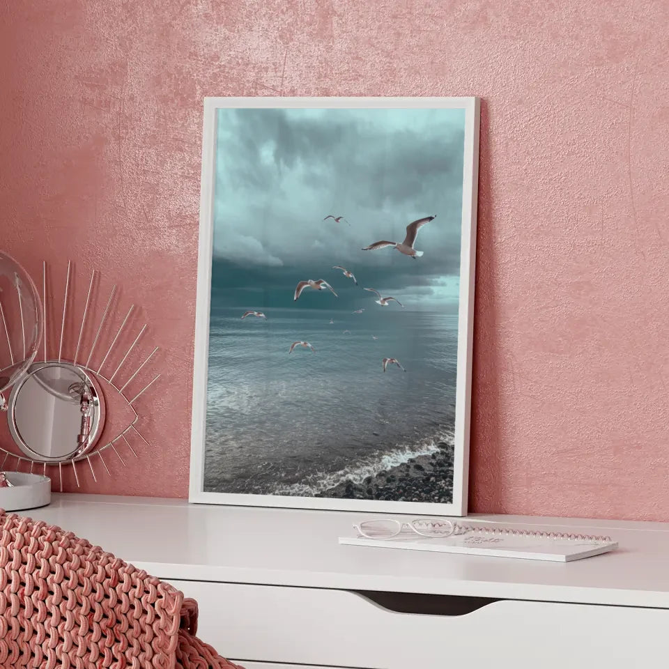 Sonnenblumenfeld-Kunstwerk im goldenen Sonnenuntergang für einladende Räume 5