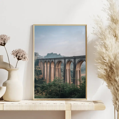 Poster Nine Arches Bridge Sri Lanka Architektur grüne Hügel Traumlandschaft