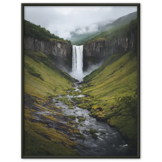 Poster Vøringsfossen Wasserfall majestätische Natur Fotografie 182 Meter