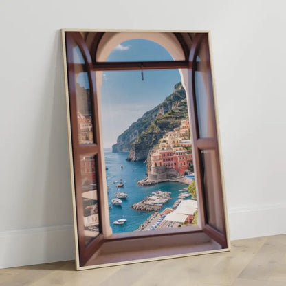 Buntes Blumenrahmen-Poster von Frida Kahlo mit starkem Blick 3