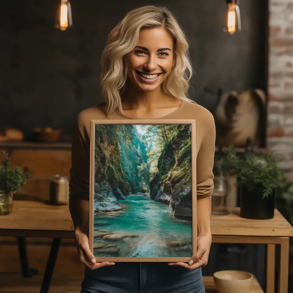 Nostalgisches Flair Herbstliche Parklandschaft Poster für dein Zuhause 2