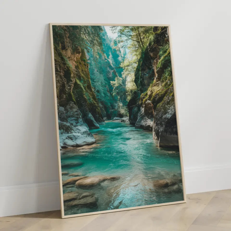 Nostalgisches Flair Herbstliche Parklandschaft Poster für dein Zuhause 3