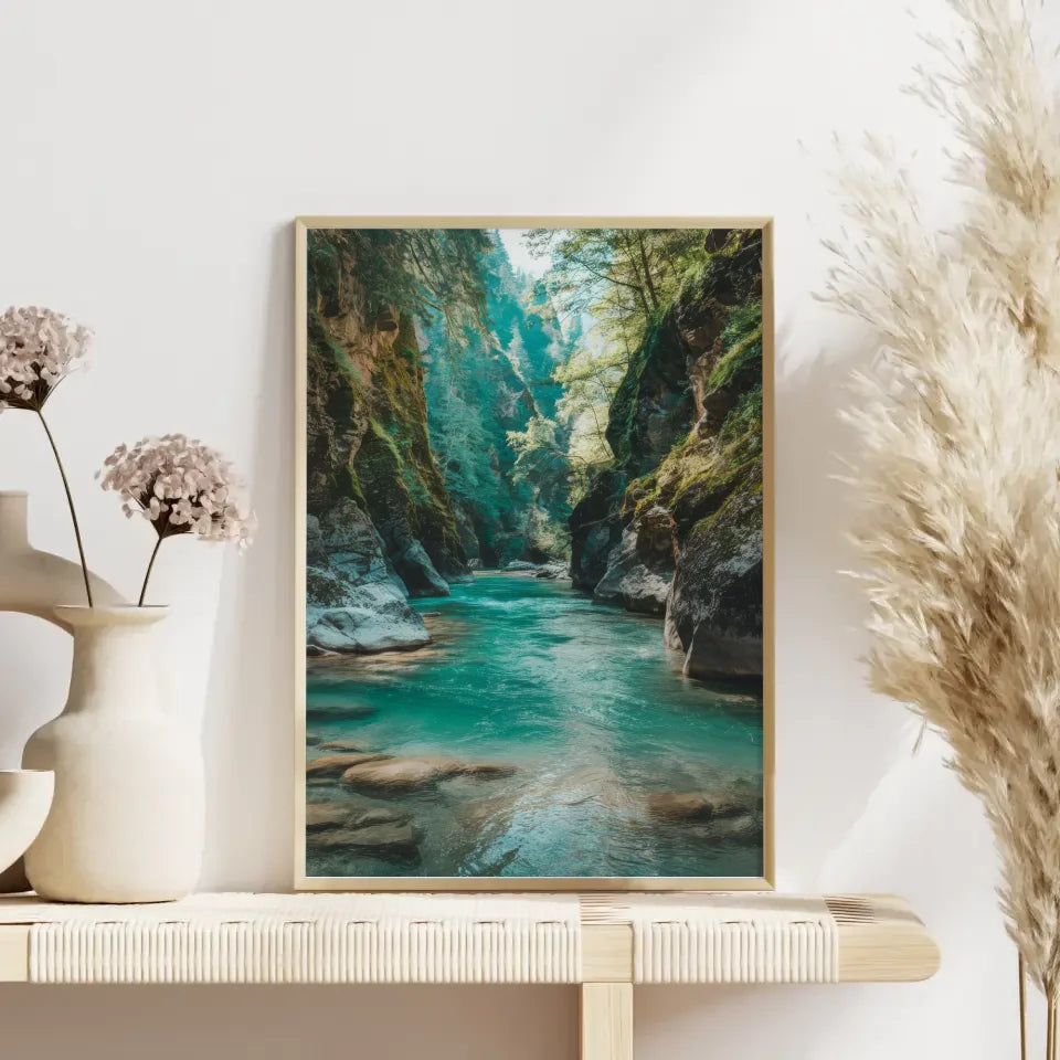 Nostalgisches Flair Herbstliche Parklandschaft Poster für dein Zuhause 4