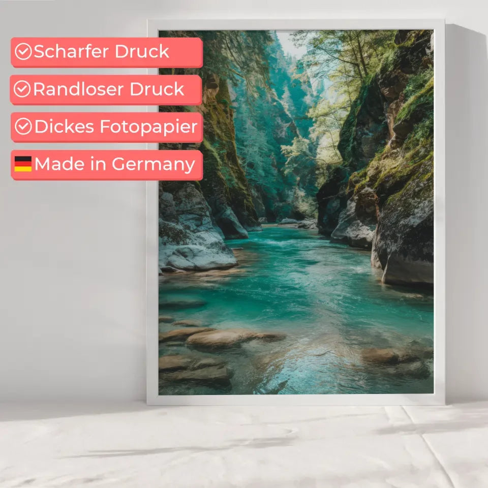 Nostalgisches Flair Herbstliche Parklandschaft Poster für dein Zuhause 6