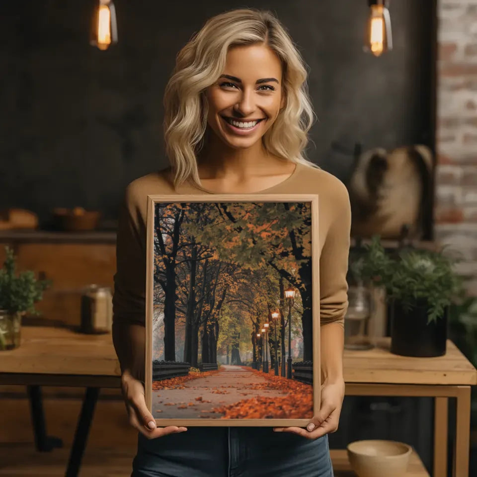 Entspannendes Poster einer Strand-Sonnenuntergangsszene für Zuhause 2