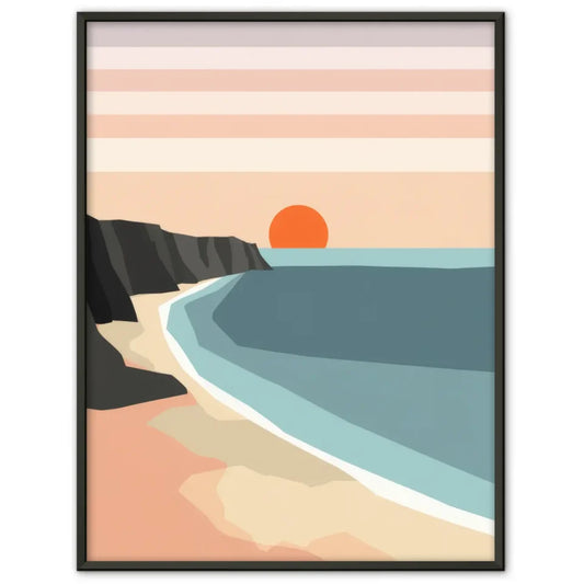 Ruhige Waldlandschaft Poster für Naturliebhaber mit hohen Bäumen 1