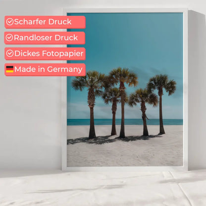 Sonnenuntergang über dem Meer – Küstenlandschaft Poster in warmen Farben 6