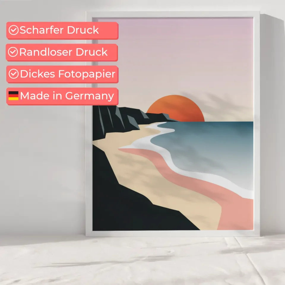 Herbstwald-Poster mit goldenen Lichtakzenten und Nebel, 70x50cm 6