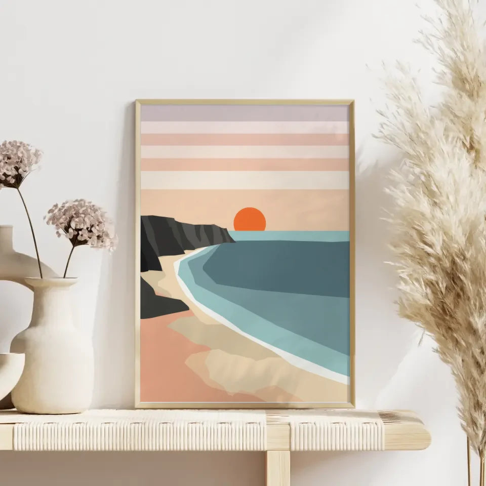 Ruhige Waldlandschaft Poster für Naturliebhaber mit hohen Bäumen 4