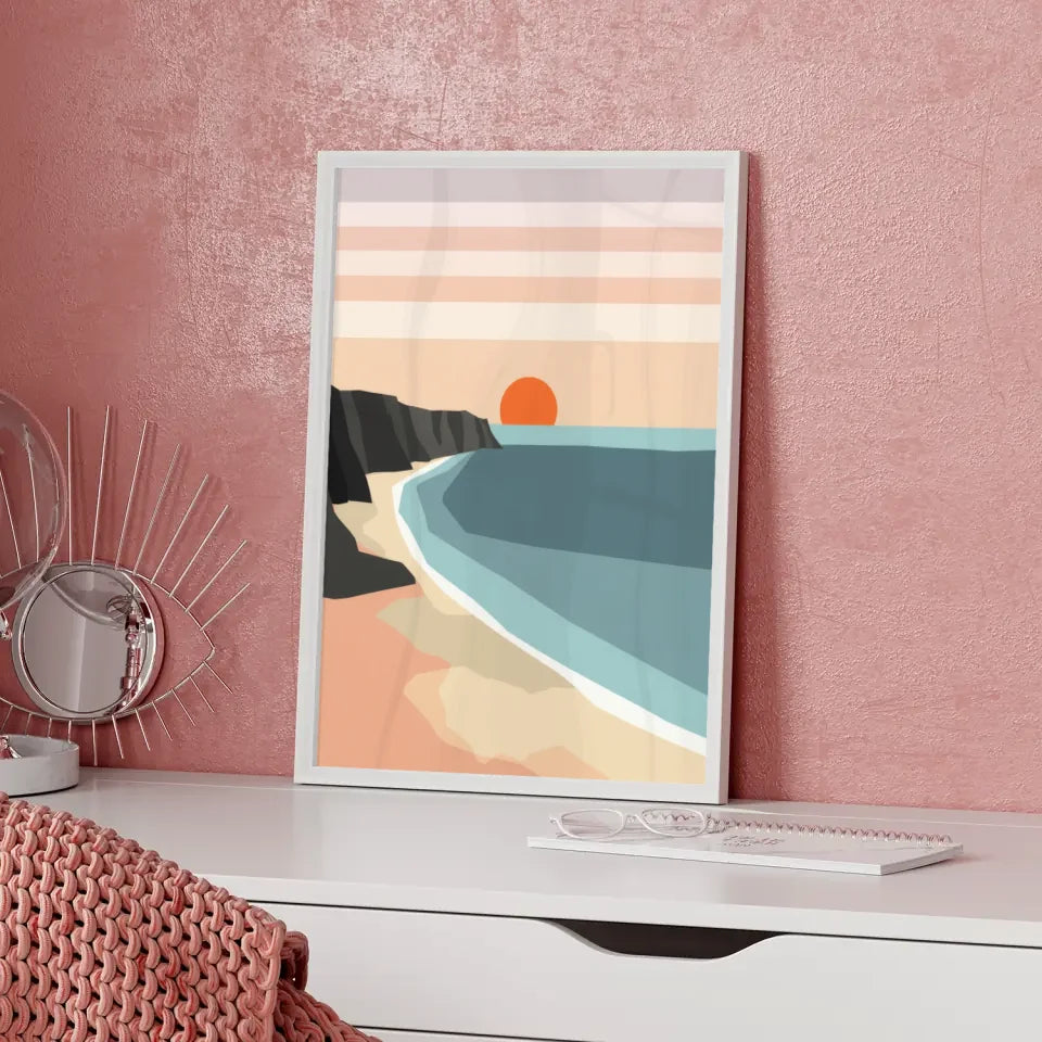 Ruhige Waldlandschaft Poster für Naturliebhaber mit hohen Bäumen 5