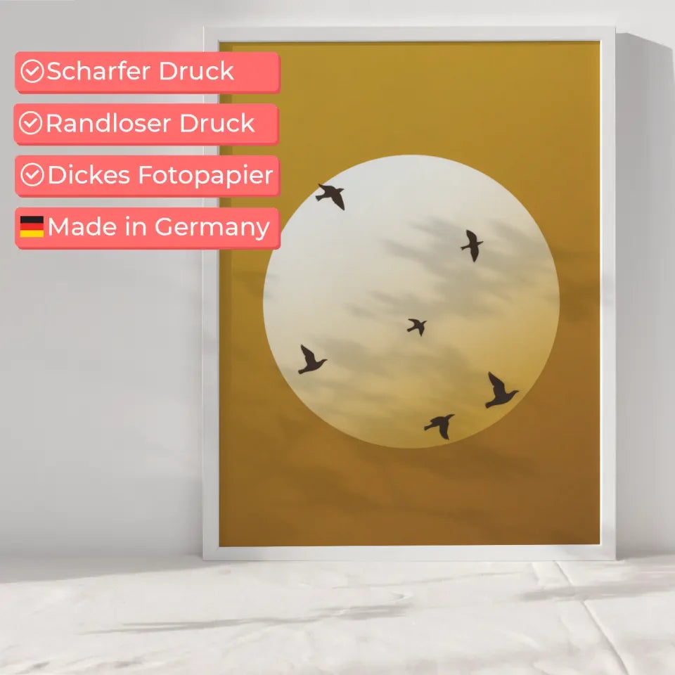 Seelandschaft mit Wald und Bergen - Sonnenaufgang & inspirierendes Zitat 6