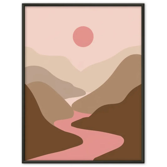 Friedliche Herbstlandschaft mit Bäumen und Granitfelsen im warmen Licht 1