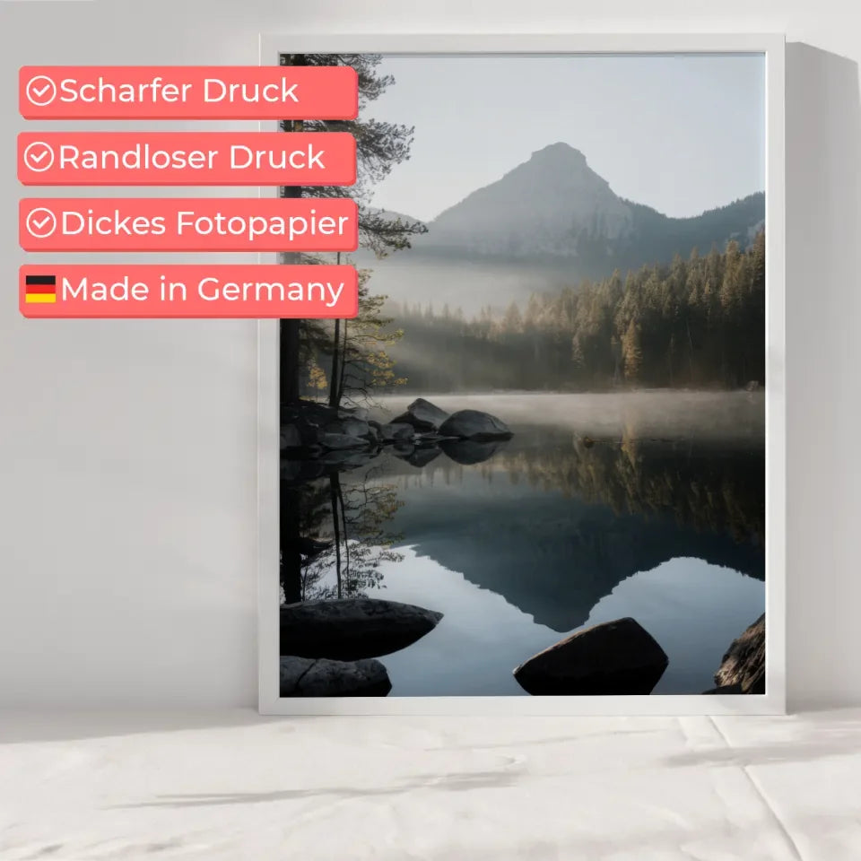 Herbstliche Landschaft mit Granitfelsen und bunten Bäumen - Poster 6