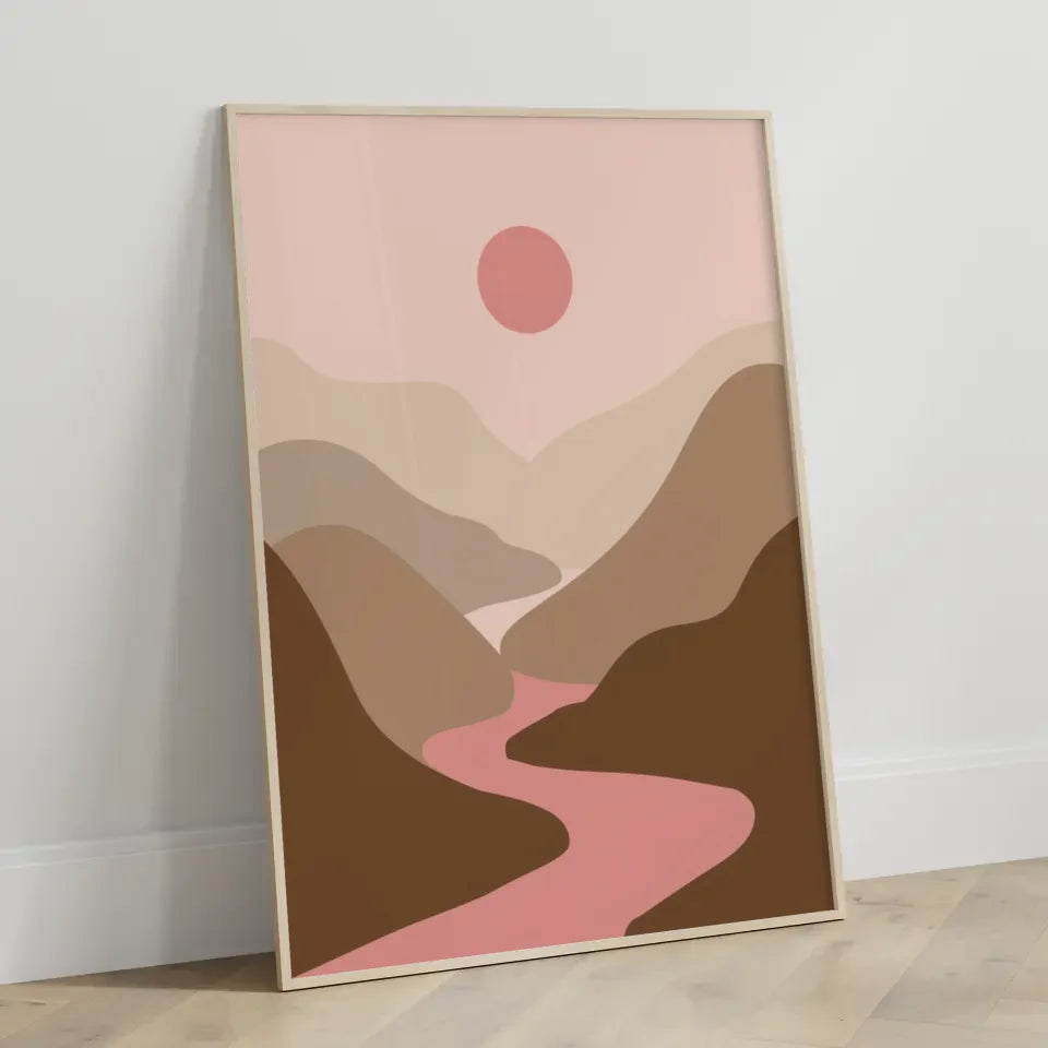 Friedliche Herbstlandschaft mit Bäumen und Granitfelsen im warmen Licht 3