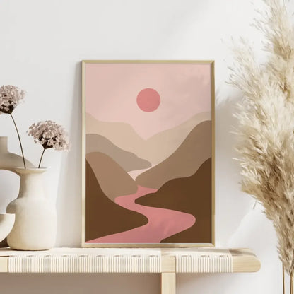 Friedliche Herbstlandschaft mit Bäumen und Granitfelsen im warmen Licht 4