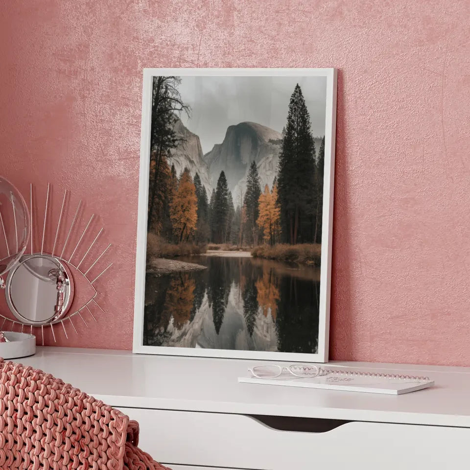 Sonnenuntergang über Bergen – Ruhige Landschaft in warmen Farben 5