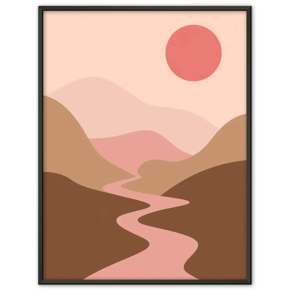 „Vielfältige Naturkunst: Poster mit Berggipfel und idyllischer Landschaft“ 1